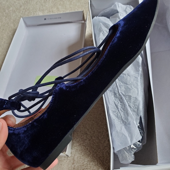 Brand New Steve Madden Lecrew Blue Velvet 6.5 - Picture 7 of 10